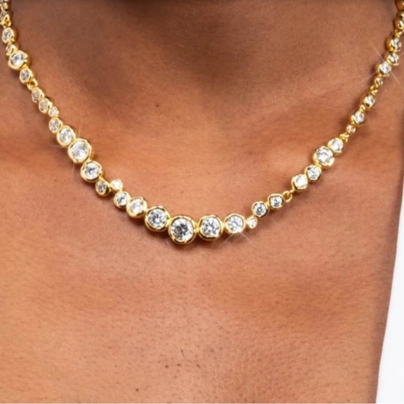 Alexis Bittar Asterales Gold Riviera Necklace JA08
